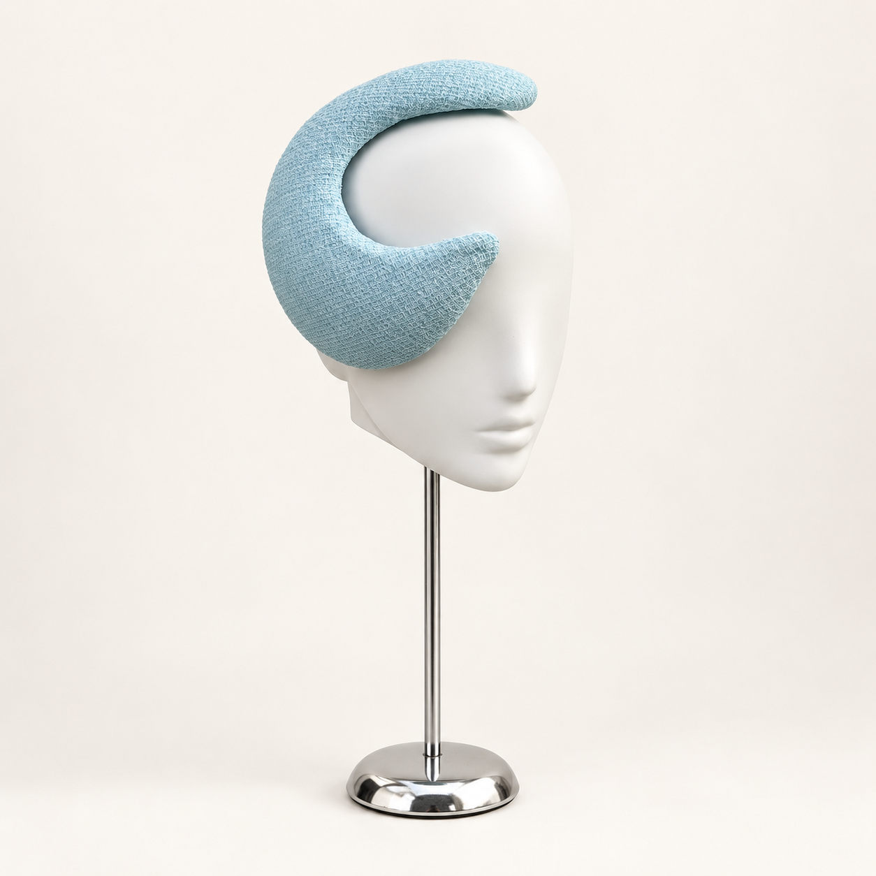 Luna Ionica pale aqua sculptural crescent