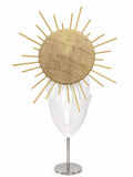 Soleil du Plongeur golden sunburst disc headpiece