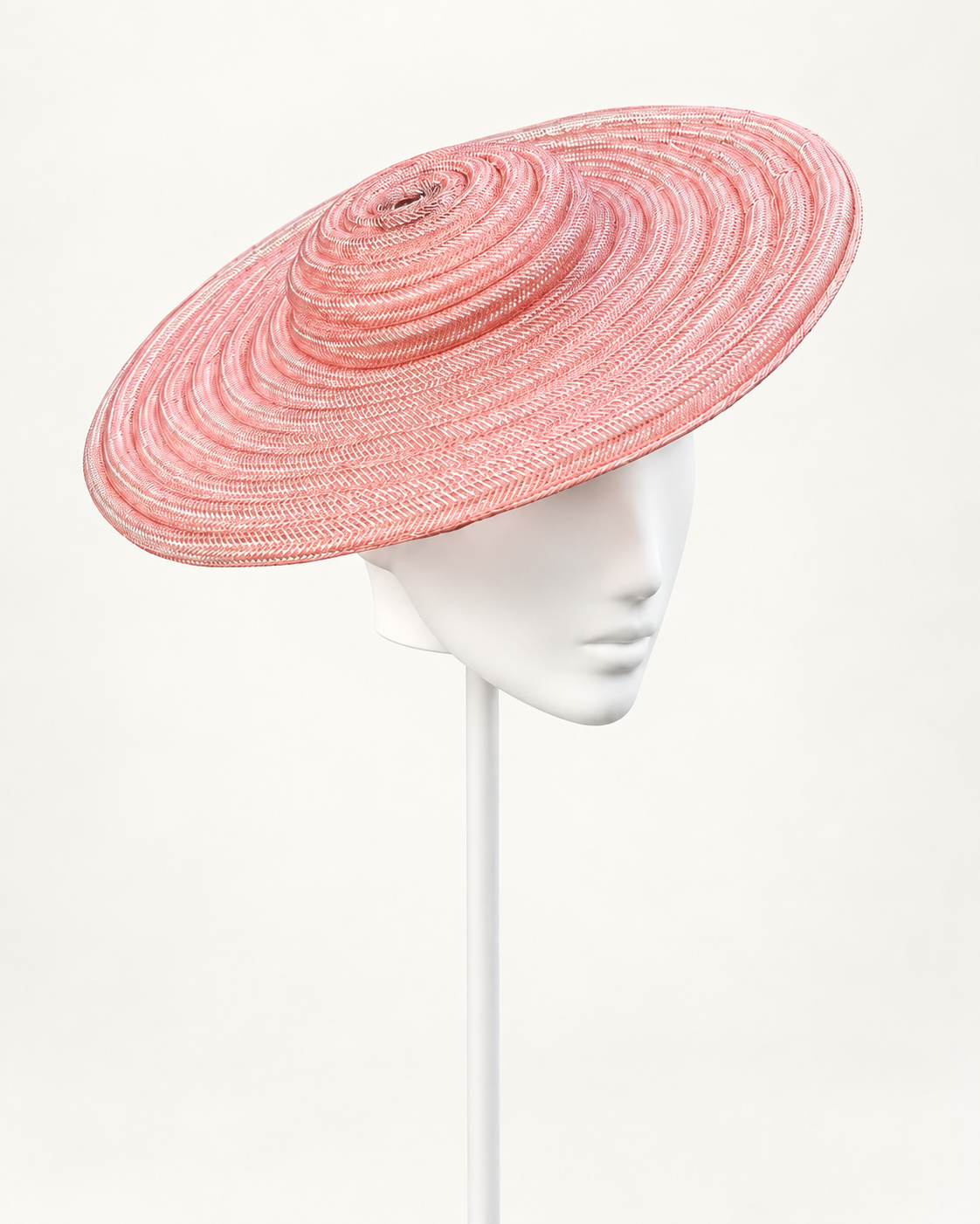 Cerchi di Luce — Negresco Blush on a white mannequin and stand, view 1