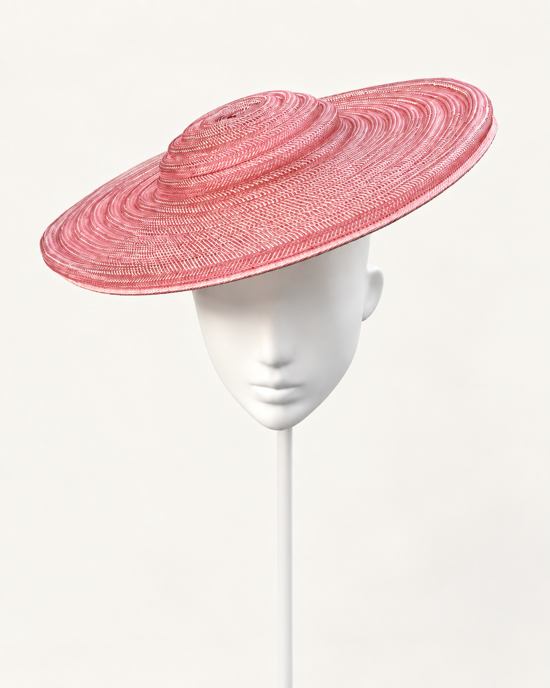 Cerchi di Luce — Negresco Blush on a white mannequin and stand, view 2